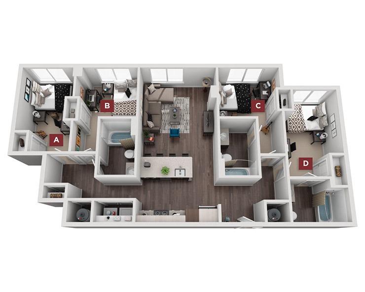 4x3 - Deerwood Floor plan