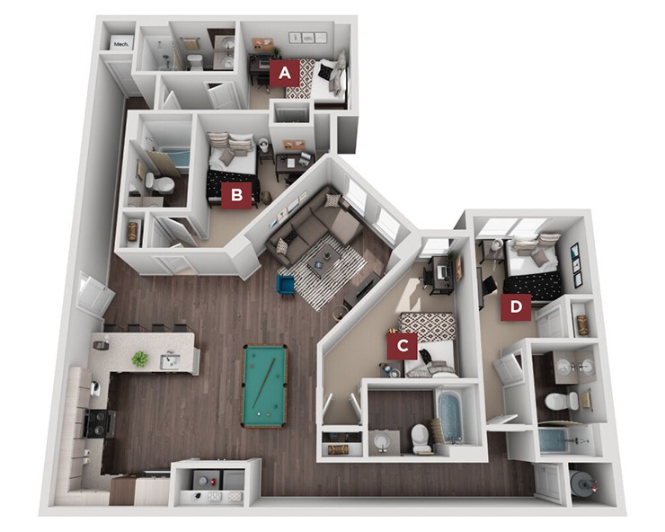 4x4 - Denmark Floor plan