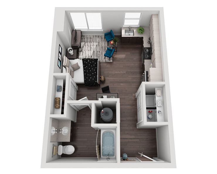 Studio - Soho Floor plan